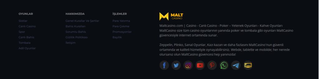 maltcasino firma bilgileri